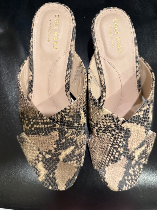 Tory Burch Shoes - Cole Haan Snakeskun Wedge Sandals
